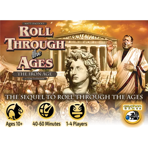 Showing image for Roll through the Ages: The Iron Age (Gryphon Bookshelf Edition) Roll through the Ages: The Iron Age (Gryphon Bookshelf Edition) All Board Games, Imported Games, All Products image