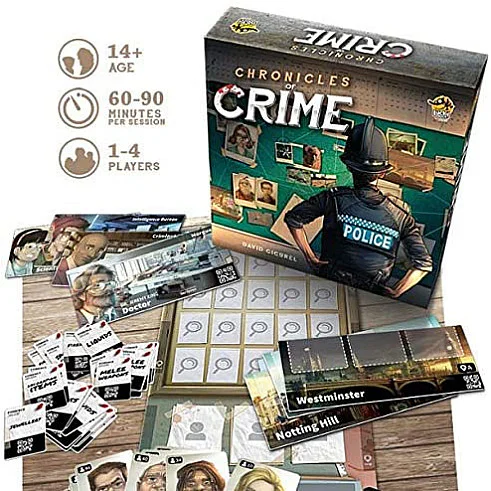 Chronicles of Crime - Retail Imported Games, The Dice Tower Seal of Excellence, For Cafe, All Products image