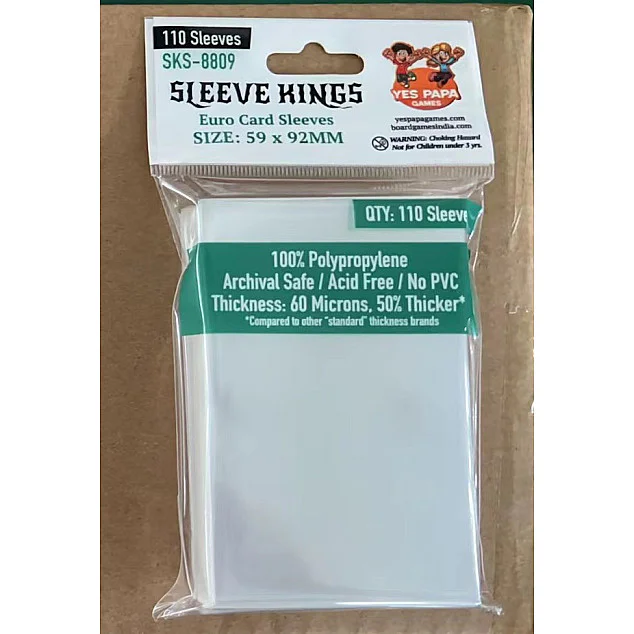 Showing image for Yes Papa Games 8809 Euro Card Sleeves (59x92mm) - 110 Pack Yes Papa Games 8809 Euro Card Sleeves (59x92mm) - 110 Pack image