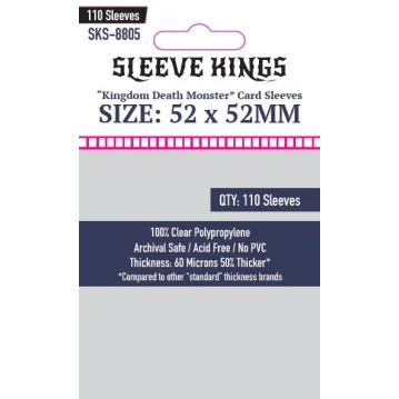 Sleeve Kings 8805 Kingdom Death Monster Card Sleeves (52 X 52mm) -110 Pack