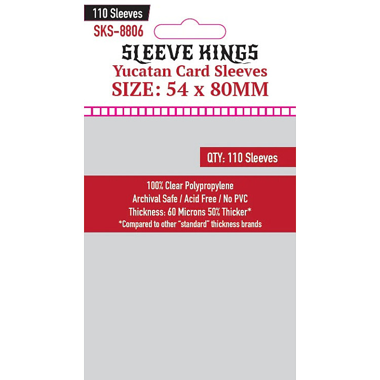 Sleeve Kings 8806 Yucatan Card Sleeves (54x80mm) -110 Pack image