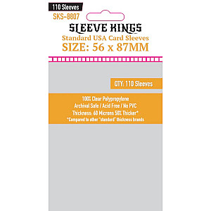 Sleeve Kings 8807 Standard USA Card Sleeves (56x87mm) - 110 Pack