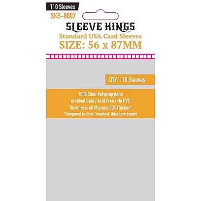Sleeve Kings 8807 Standard USA Card Sleeves (56x87mm) - 110 Pack