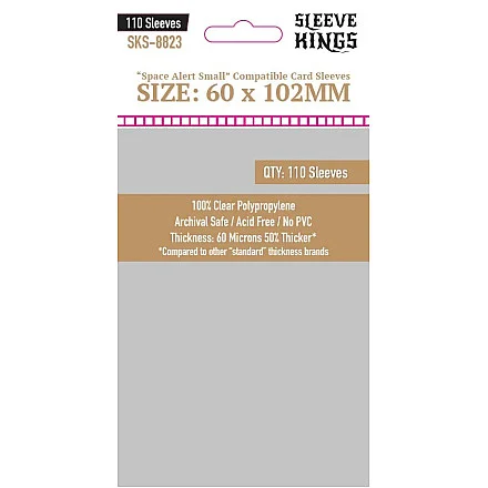 Showing image for Sleeve Kings 8823 Space Alert Compatible Sleeves (60x102mm) -110 Pack Sleeve Kings 8823 Space Alert Compatible Sleeves (60x102mm) -110 Pack image