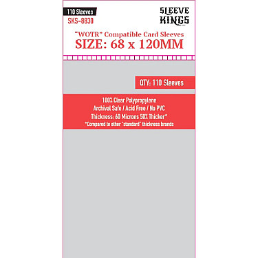 Sleeve Kings 8830 WOTR Compatible Sleeves (68x120mm) -110 Pack