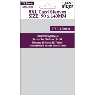 Sleeve Kings 8839 8XL Sleeves (90 X 140 MM) Sleeves