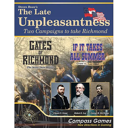 The Late Unpleasantness: Two Campaigns to take Richmond On demand, Imported Games, All Products image
