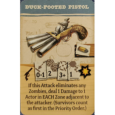 Zombicide: Undead or Alive – Duck-Footed Pistol Promo Card