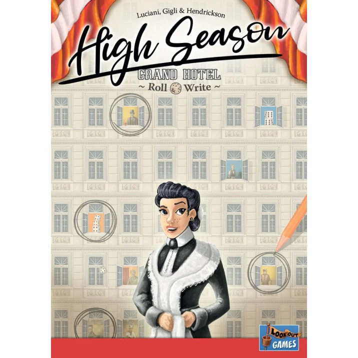 Showing image for High Season: Grand Hotel Roll & Write High Season: Grand Hotel Roll & Write All Board Games, Imported Games, All Products image