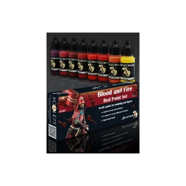 Scale 75 Blood and Fire Red Paint Set