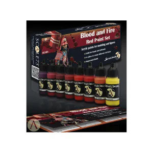 Scale 75 Blood and Fire Red Paint Set