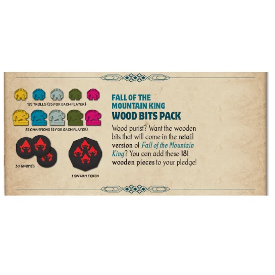 KS Fall of the Mountain King Wood Bits Pack Kickstarters, KS Games In Stock, All Products image