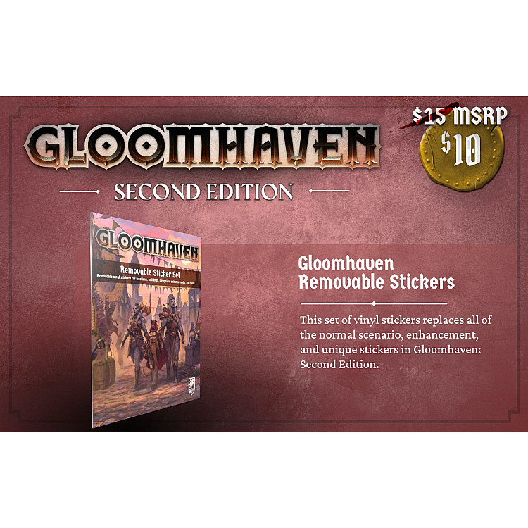 Gloomhaven: Second Edition - Removable Stickers image